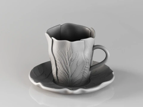 Pires de cer&acirc;mica org&acirc;nica de luxo 001685 Modelo de Impressão 3D