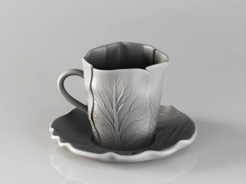 Pires de cer&acirc;mica org&acirc;nica de luxo 001685 Modelo de Impressão 3D