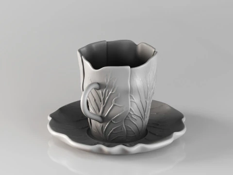 Pires de cer&acirc;mica org&acirc;nica de luxo 001685 Modelo de Impressão 3D