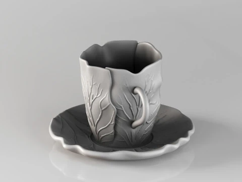 Pires de cer&acirc;mica org&acirc;nica de luxo 001685 Modelo de Impressão 3D