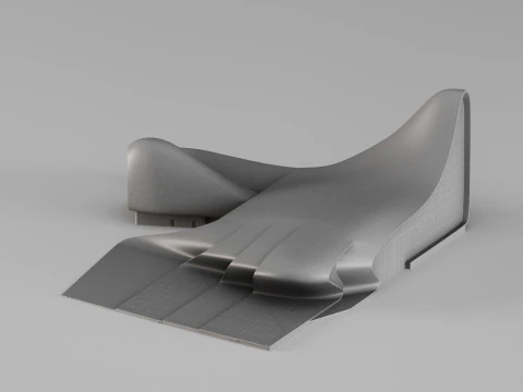 001688 Parametric Pavilion - Sculptural Architectural Form 3D Print Model
