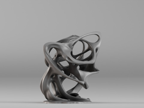 001689 Continuum Object Sculpturale Tafelvorm 3D printmodel