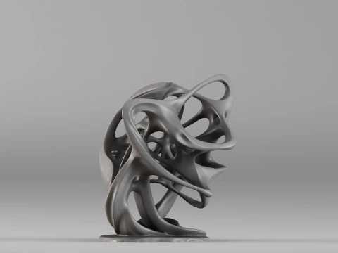 001689 Continuum Object Sculptural Table Form 3D Print Model