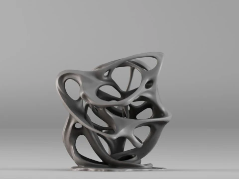 001689 Continuum Object Sculptural Table Form 3D Print Model
