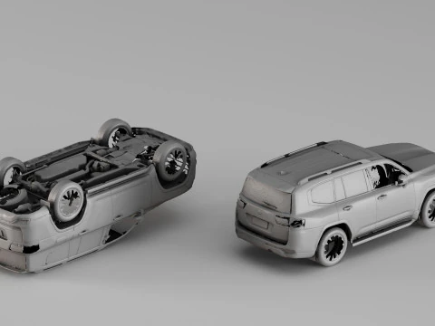 001695 Toyota Land Cruiser LC300 SUV Raw 3D Scan 3D Print Model