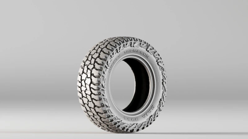 001696 オフロード全地形対応タイヤ生 3D スキャン 3Dプリントモデル .c4d .max .obj .3ds .fbx .stl .blend 