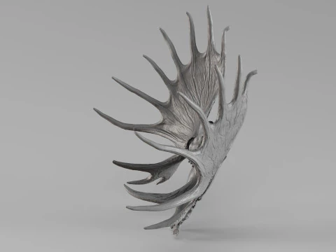 001721 Moose Skull with Antlers Raw 3D Scan 3D Print Model
