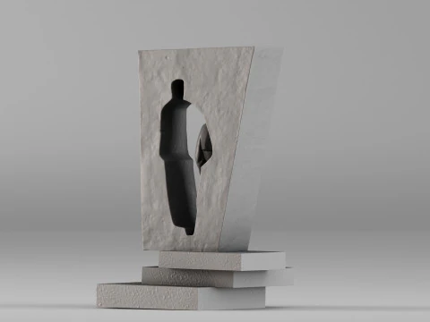 001733 Richard Sorge Monument 3D Print Model
