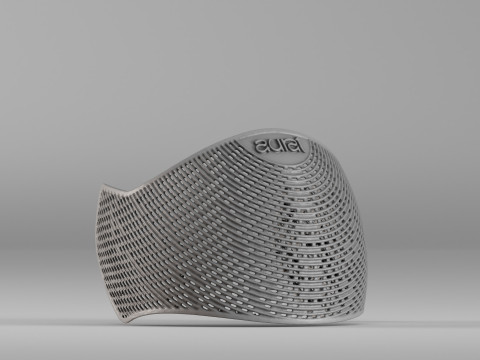 001736 Stylized Hair Band Wearable Accessory 3D Print Model