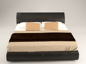 flexuale bed 3D 模型
