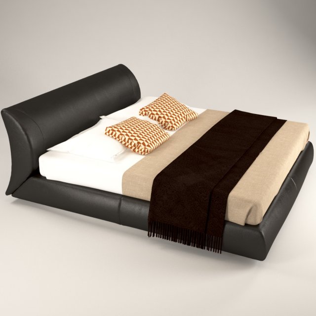 flexuale bed 3D 模型 .c4d .max .obj .3ds .fbx .stl .blend 