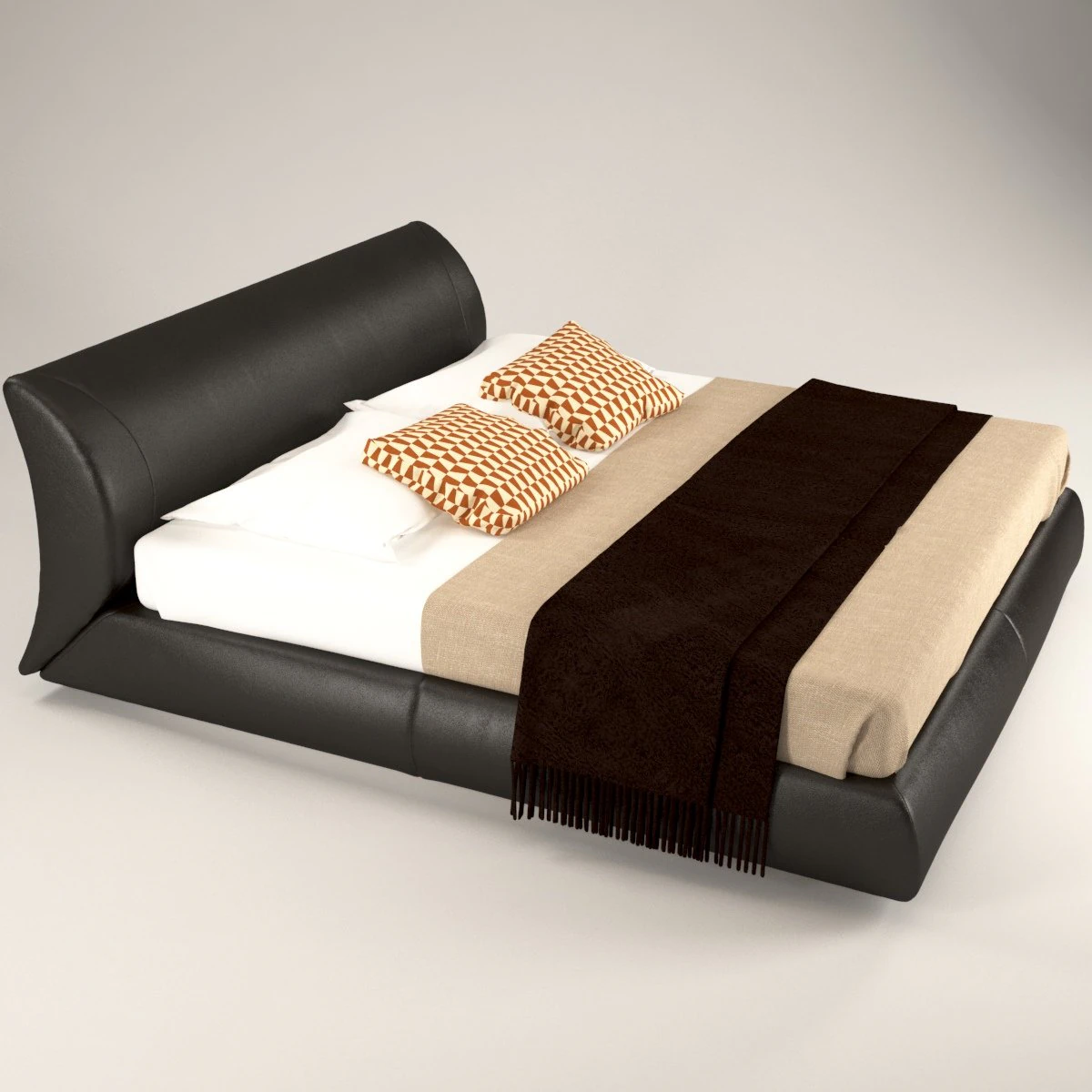 flexuale bed 3D Model .c4d .max .obj .3ds .fbx .stl .blend