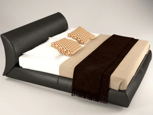 flexuale ліжко 3D Модель