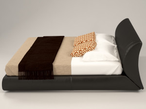 flexuale bed 3D 模型