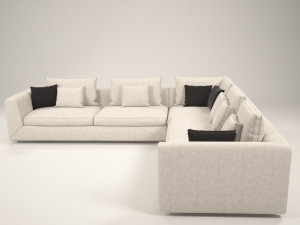 modern sofa 3D मॉडल