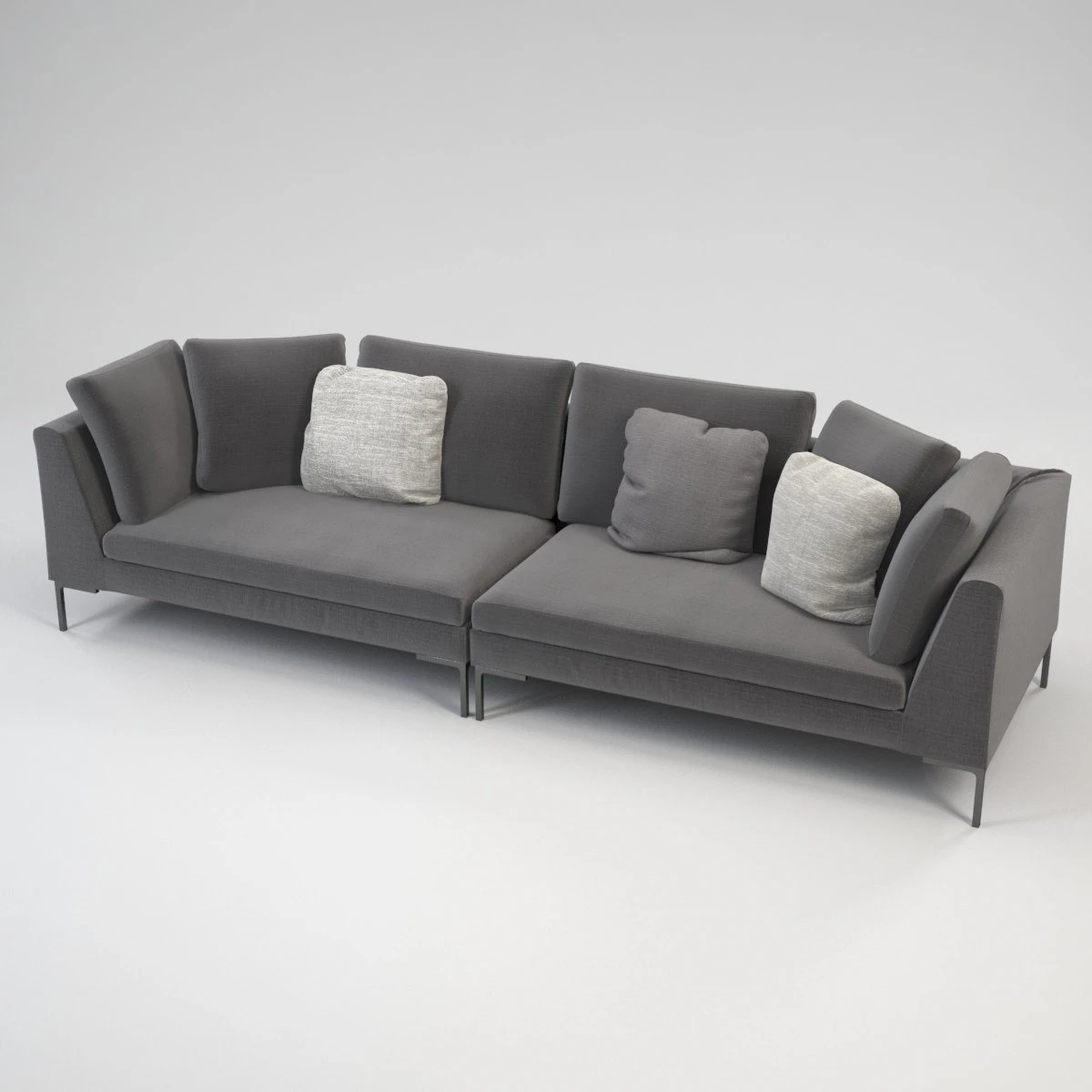 lipende sofa 3D Model .c4d .max .obj .3ds .fbx .stl .blend 