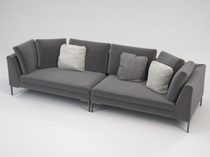 lipende sofa 3D Модель