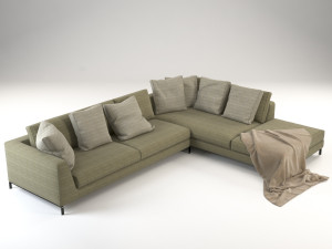 ray sofa corner 3Dモデル
