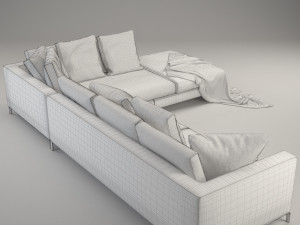 ray sofa corner 3Dモデル