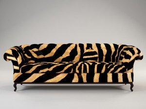 black sofa 3D Модель