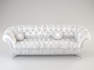 black sofa 3D Model