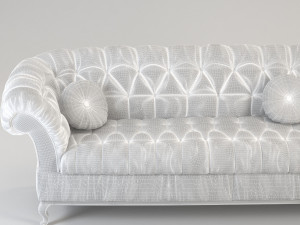 black sofa 3D Model