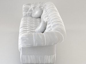 black sofa 3D Model