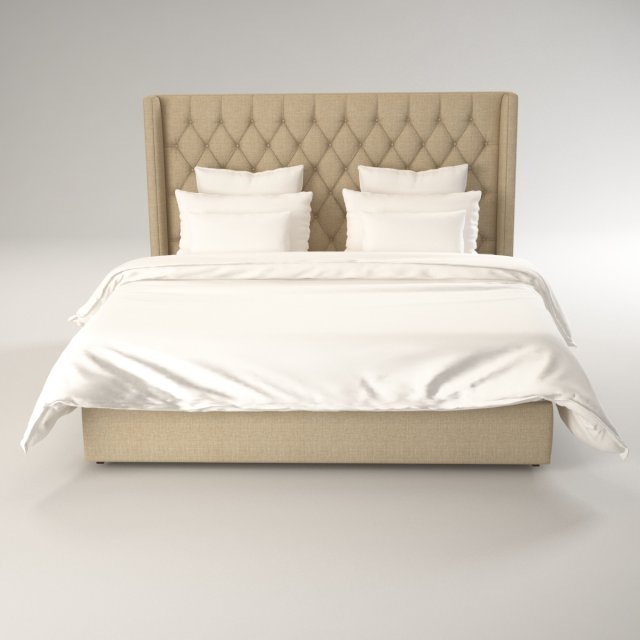 manhattan bed 3D Model .c4d .max .obj .3ds .fbx .stl .blend 