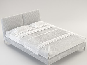 selena bed Modello 3D