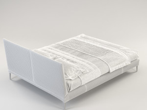 selena bed Modello 3D