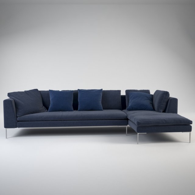 charles corner sofa 3Dモデル .c4d .max .obj .3ds .fbx .stl .blend 