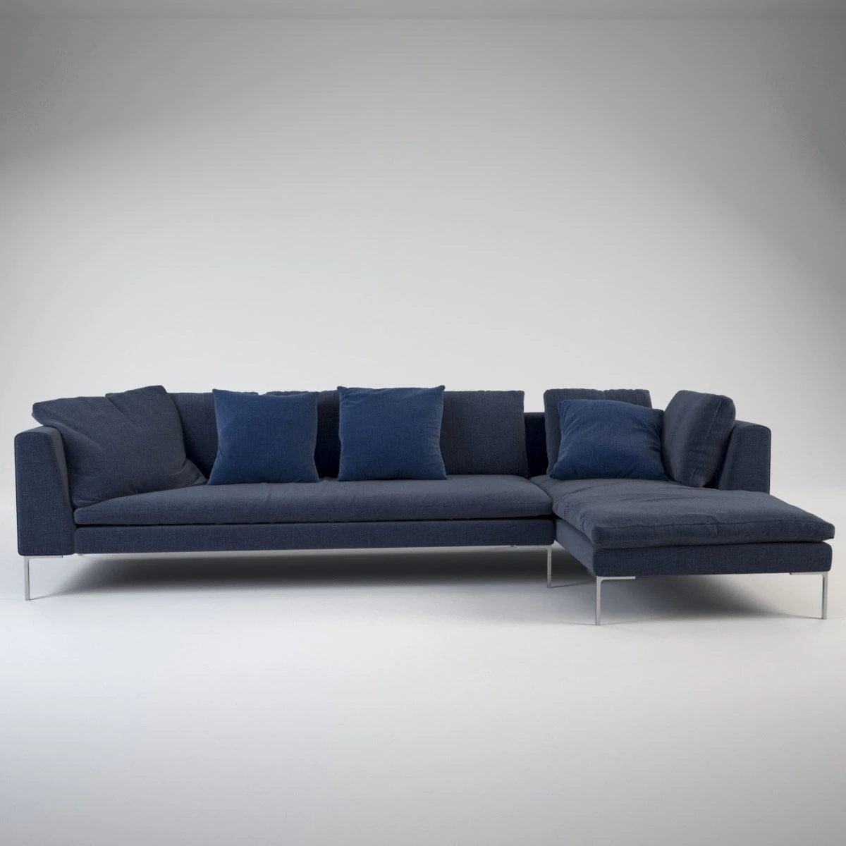 charles corner sofa 3D Model .c4d .max .obj .3ds .fbx .stl .blend 