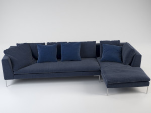 charles corner sofa 3Dモデル