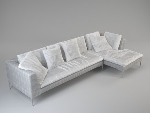 charles corner sofa 3Dモデル