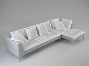 charles corner sofa 3D Model