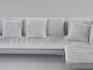 charles corner sofa 3D Model