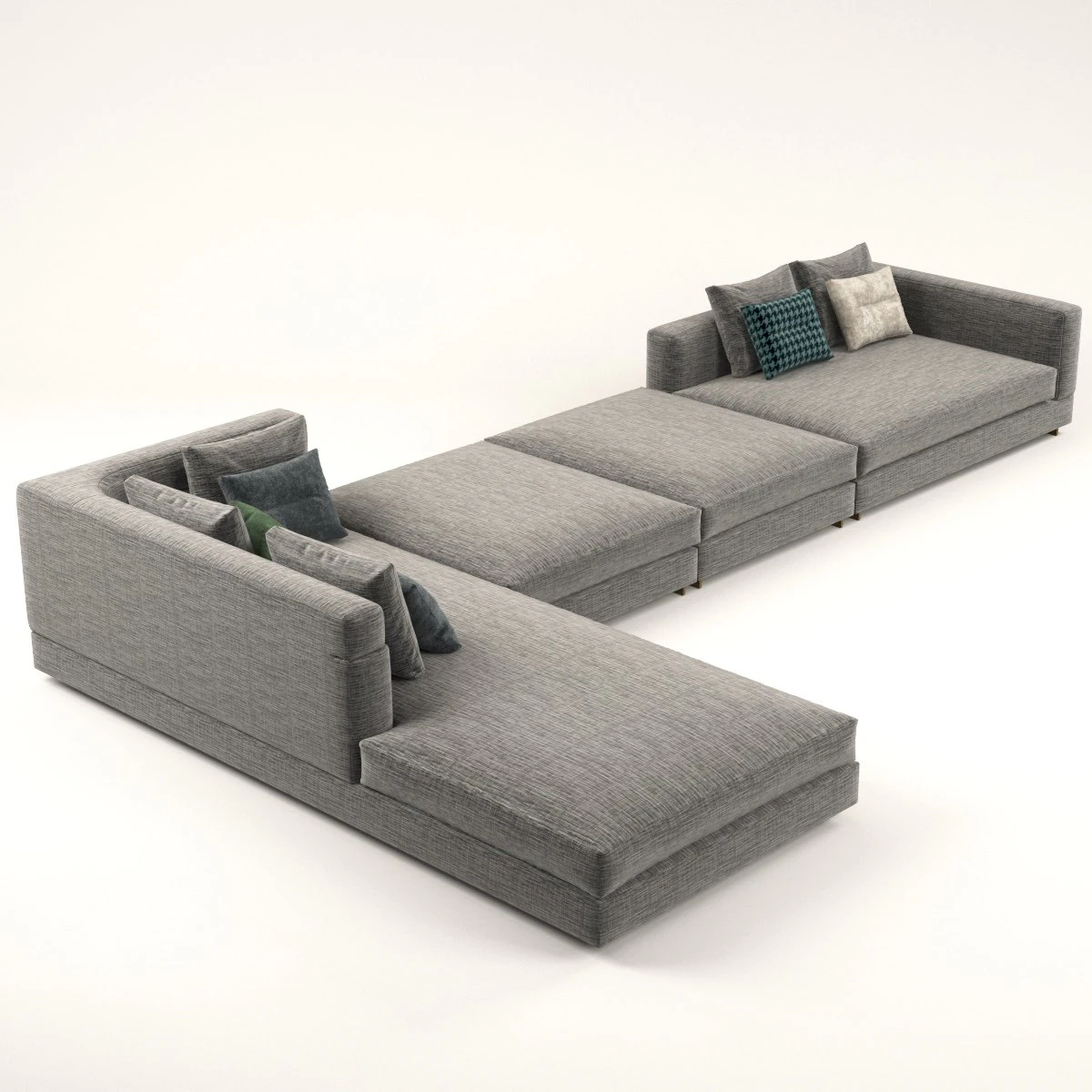 wise corner sofa 3D Model .c4d .max .obj .3ds .fbx .stl .blend 