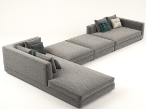wise corner sofa 3D Модель