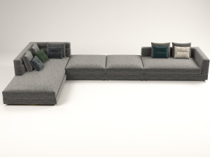 wise corner sofa 3D Model