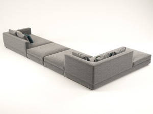 wise corner sofa 3D Model