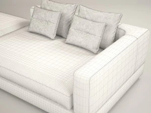 wise corner sofa 3D Model