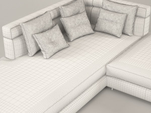 wise corner sofa 3D Model