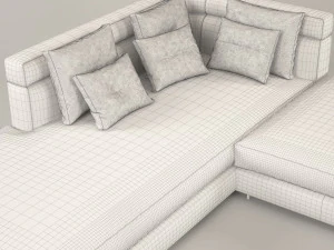 wise corner sofa 3D Model