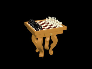 chess table 3D 모델