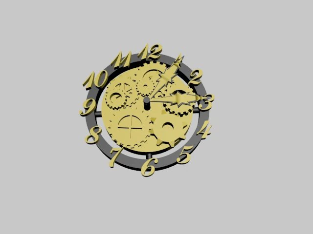 steampunk watch 3D Model .c4d .max .obj .3ds .fbx .stl .blend 