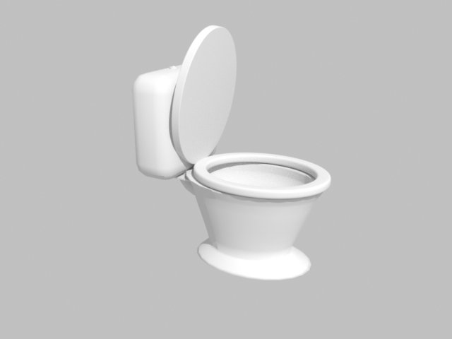 toilet Model 3D .c4d .max .obj .3ds .fbx .stl .blend 