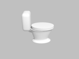 toilet Model 3D