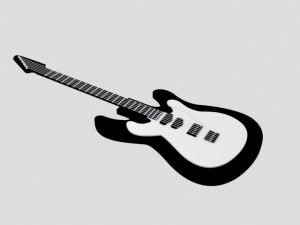 electric guitar 3D Модель