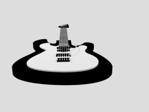 electric guitar 3D Модель