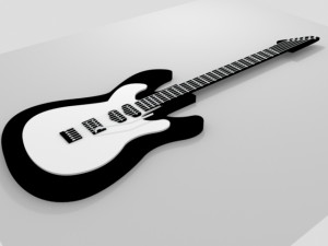 electric guitar 3D Модель